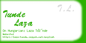 tunde laza business card